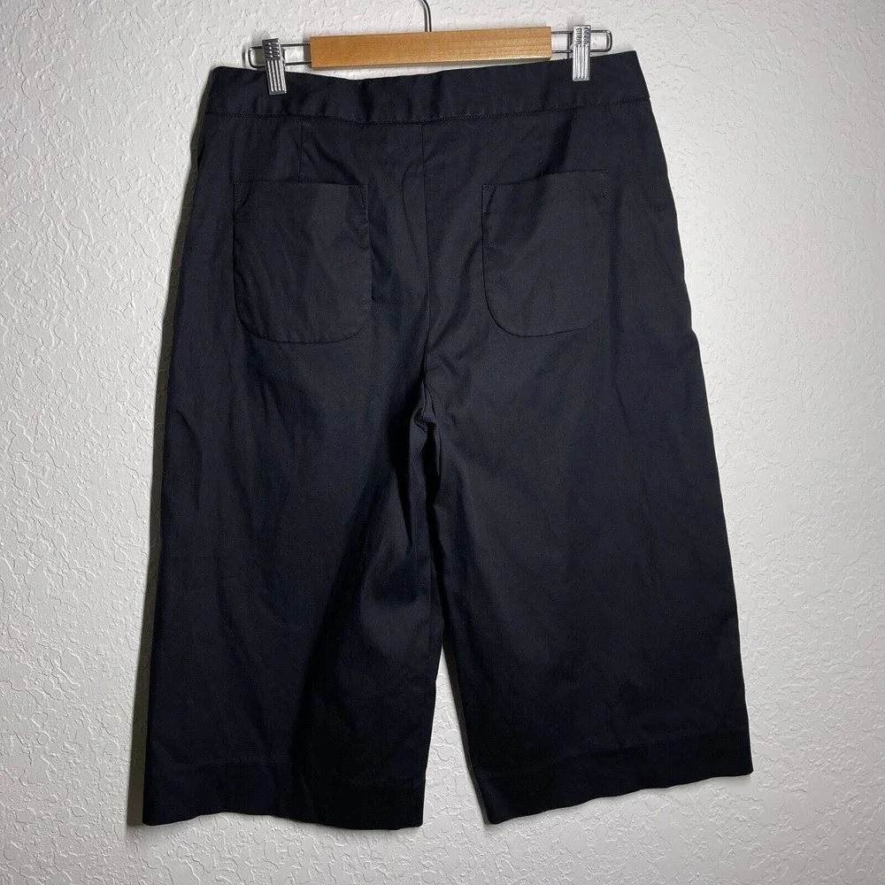 COPY - Everlane The Culottes Cropped Wide Leg Pants Women's Size 10 Black - Picture 7 of 13